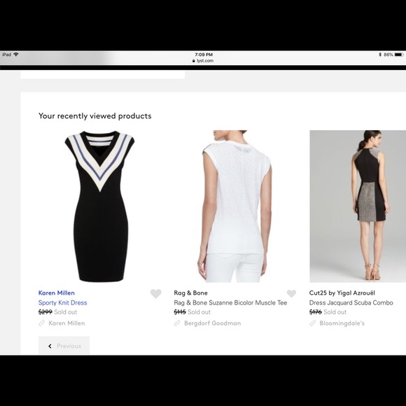 Karen Millen Sporty V-Neck Knit Mini Dress - Picture 7 of 7